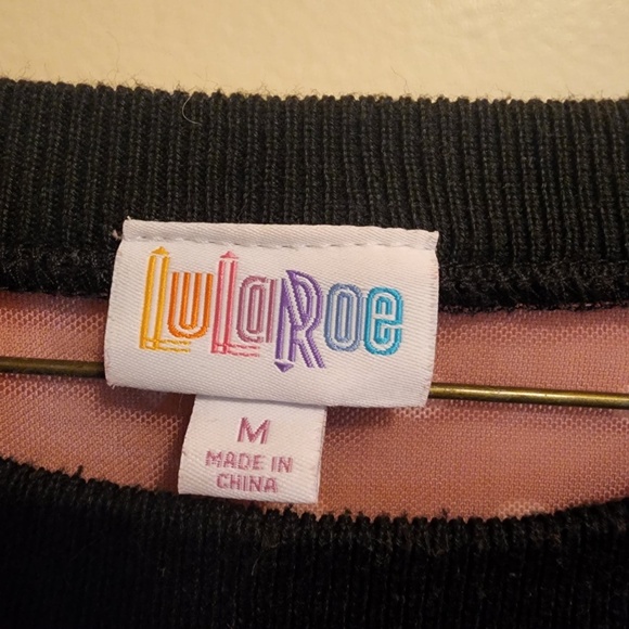 Lularoe Polka Dot Neck Long Sleeve Sweater M - Picture 3 of 5